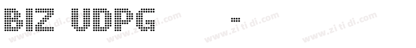 BIZ UDPGothic字体转换